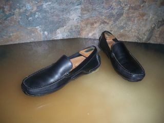 Rockport Mens Loafers Shoes Slip Ons Comfort Shoes Black Leather Sz 9M 