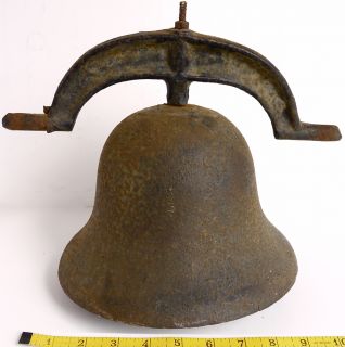 Cast Iron Church Farm School Bell with Yoke 9 1 2” Diameter at The 