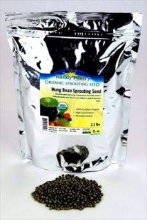 lb Organic Mung Bean Sprouting Seeds Grow Sprouts Food Storage 