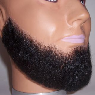 Black Long Chin Beard Halloween Costume Fake Human Hair Professional 