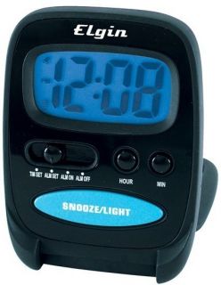   3502 Battery Powered Travel Alarm Clock with Red Flashing Alarm
