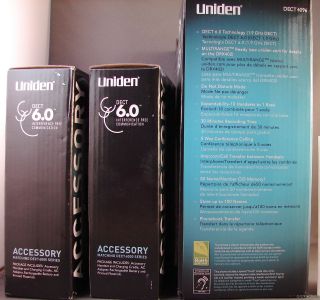 Uniden DECT4096 Corded 2 Line Phone 3 Cordless Handsets