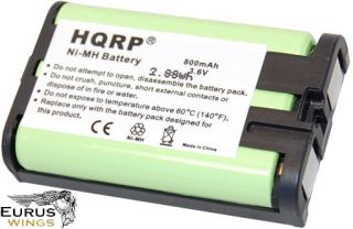 HQRP Battery Fits Panasonic KX TGA600 KX TGA600B KX TGA600M KX TGA600S 