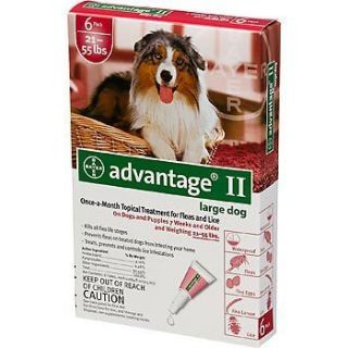 Bayer Advantage II for Large Dogs 6 Months New Unopened