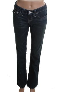 True Religion New Becky Denim Flap Pocket Whisker Wash Bootcut Jeans 