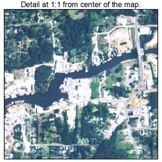 Bayou La Batre Alabama Aerial Photography Map Al Poster
