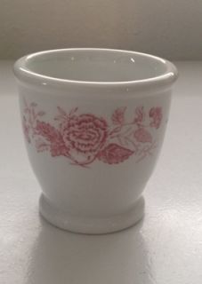 walker china bedford ohio a 3 vintage cup red floral and band very 