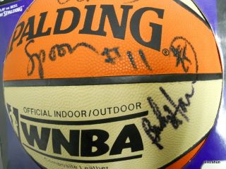   Womens NBA Hand Signed Ball Johnson Hammon Spoon San Antonio