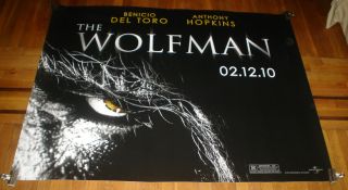 THE WOLFMAN 5FT MOVIE POSTER 2010 Benicio Del Toro HUGE 45x59