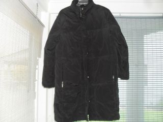 Womens ZEROXPOSUR Black Down Feather Filled Long Winter Snow Coat Size 