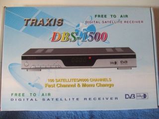 Traxis DBS 1500 Satellite Receiver / TV Receiver Free to Air