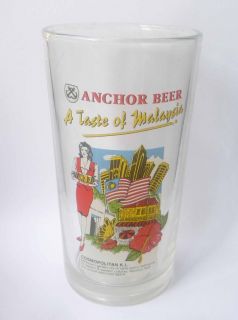 Anchor Vintage Beer Glass Taste of Malaysia Kuala Lumpur KL