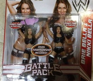 WWE Bella Twins Brie & Nikki Battle Pack Divas Championship Belt New 