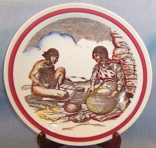VINTAGE VERNON KILNS the POTTERS BITS OF THE SOUTHWEST COLLECTOR PLATE 