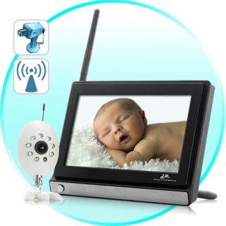 Monitor Buddy Wireless Widescreen 7 inch LCD Baby Monitor with Night 