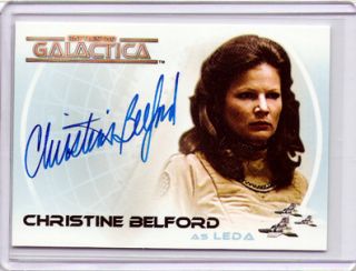 battlestar galactica autograph a21 christine belford this is a mint 