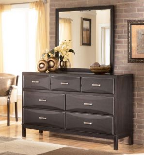   CONTEMPORARY QUEEN KING SLAT PANEL LOW PROFILE BEDROOM SET FURNITURE