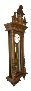 Beautiful Huge Gustav Becker 2 Weight Wall Clock at 1900