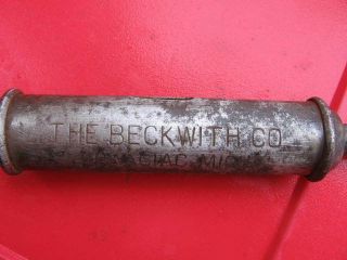 Rare Antique Beckwith Cast Iron Fireplace Stove Poker Dowagiac 