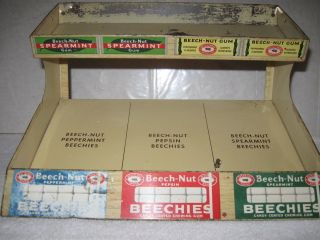 Vintage Beechnut Candy Gum Metal Store Display Rack Old Used