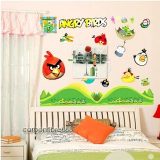 Angry Birds Reusable Wall Stickers Kids Nursery Boys Children Room 
