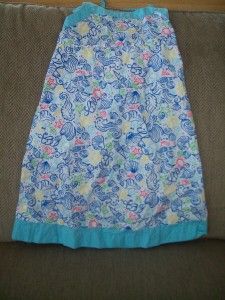 Lilly Pulitzer Girls Size 7 Annelise Style Sun Dress Shells Seahorses 