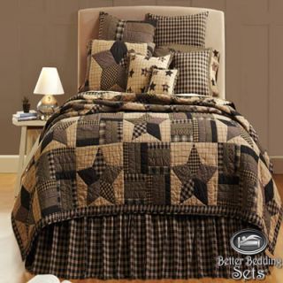   Primitive Star Twin Queen Cal King Size Quilt Bedding Set