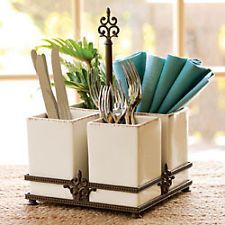   Living at Home Willow House Belle Meade Flatware Caddy Sold Out
