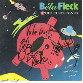 Bela Fleck & Flecktones   FLIGHT OF COSMIC HIPPO   US Signed Jazz CD w 