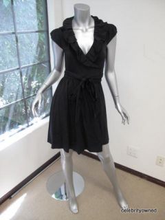 Diane Von Furstenberg Black Bethania Cap Sleeve Dress 2