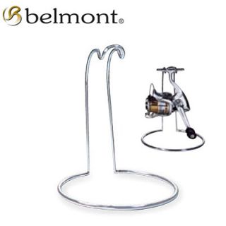 Belmont Fishing Spinning Reel Showing Stand / Silver and Gold