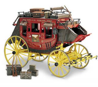 Wells Fargo Overland Stagecoach by The Franklin Mint in 116 Scale 