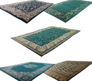 New 100 Wool Belgium Rugs in Color of Greens Blacks Sizes of 4x6 6x8 