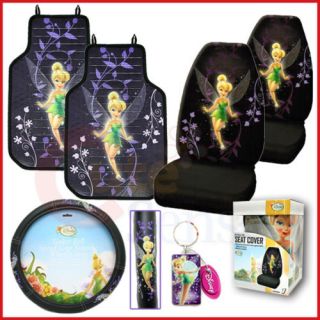 Tinkerbell Car Seat Covers Accessories Set Mystical 6pc