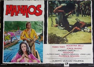 Manaos Agostina Belli F Testi Italian Movie Poster 1980