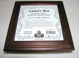 Sudberry House Mahogany Finish LAURAS BOX for Needlepoint & Cross 