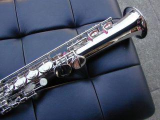 Berkeley Silver BB Soprano Saxophone Straight Curved