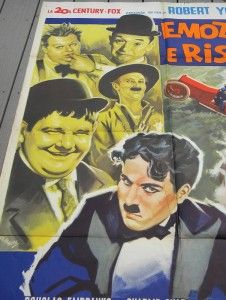 Charlie Chaplin Laurel and Hardy Fatty Arbuckle Italian