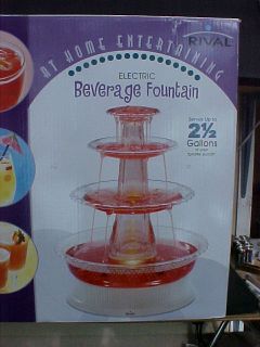 Rival Electric Lighted Beverage Fountain Punch Bowl