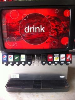 Cornelius Soda Fountain 10 Head Restaurant Beverage Dispenser Ice Bin 