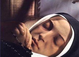 St Silver Saint Bernadette Soubirous Medal Necklace 3