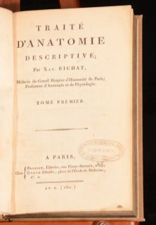 1801 3VOL Traite DAnatomie Descriptive Xavier Bichet French Medical 