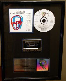 ELTON JOHN & BERNIE TAUPIN Two Rooms RIAA Platinum Record Award George 