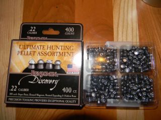 Benjamin 22 Cal Pellets 400 Count One Hundred of Each