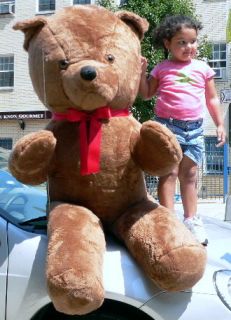 Giant 68 Teddy Bear Big Plush Stuffed Animal Med Brown