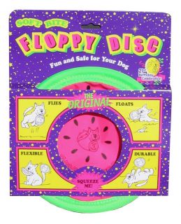 New Soft Bite Floppy Disc Dog Toy Melon Frisbee 3 Sizes 7 10 12 
