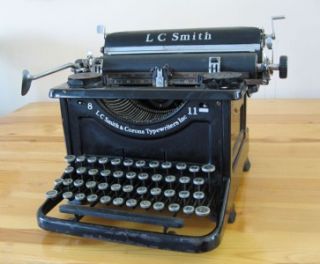 Vintage L C Smith and Corona Typewriter Model 8 11