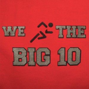 We Run The Big Ten T Shirt Jersey State Ohio Funny Vintage Braxton 