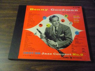 Benny Goodman 1937 1938 JAZZ Concert No 2 Columbia LP Masterworks SL 