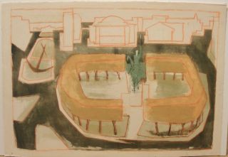 Benton Spruance 1964 Lithograph Drawing Philadelphia Artist Copenhagen 